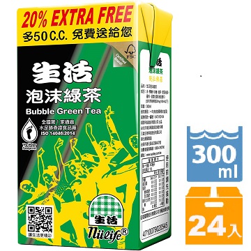 生活綠茶(鋁箔包)(24入) [300ml]